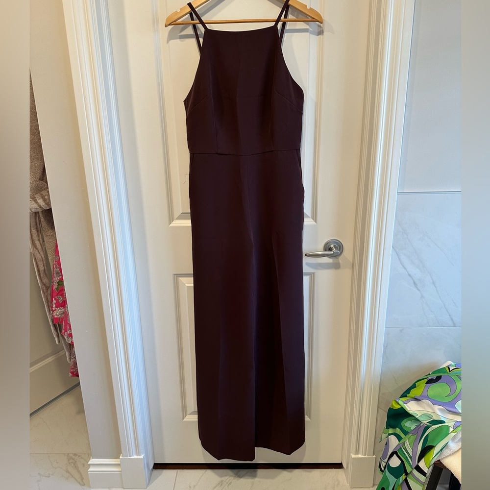 Burgundy jumpsuit